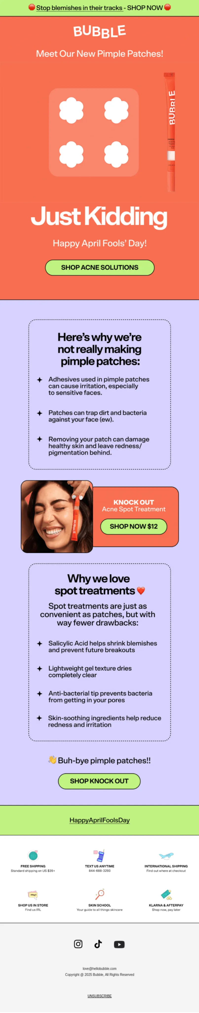 Example April Fools email