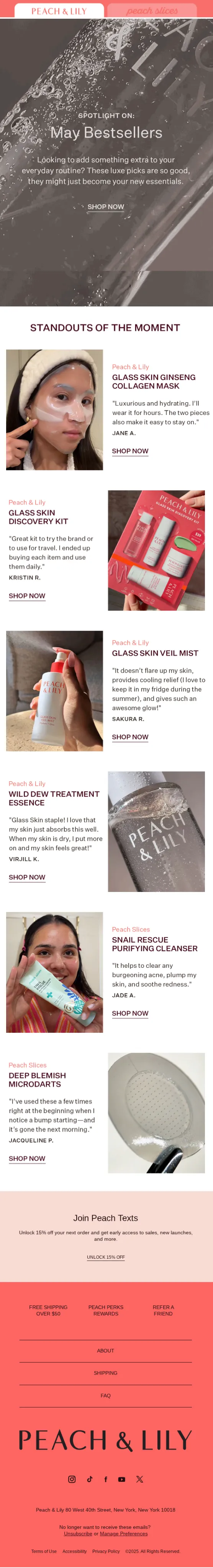 Example Bestsellers This Month email